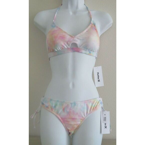 Hurley HRX1001 Women's Sz Small Tye Dye 2-Piece Bikini - Picture 1 of 12